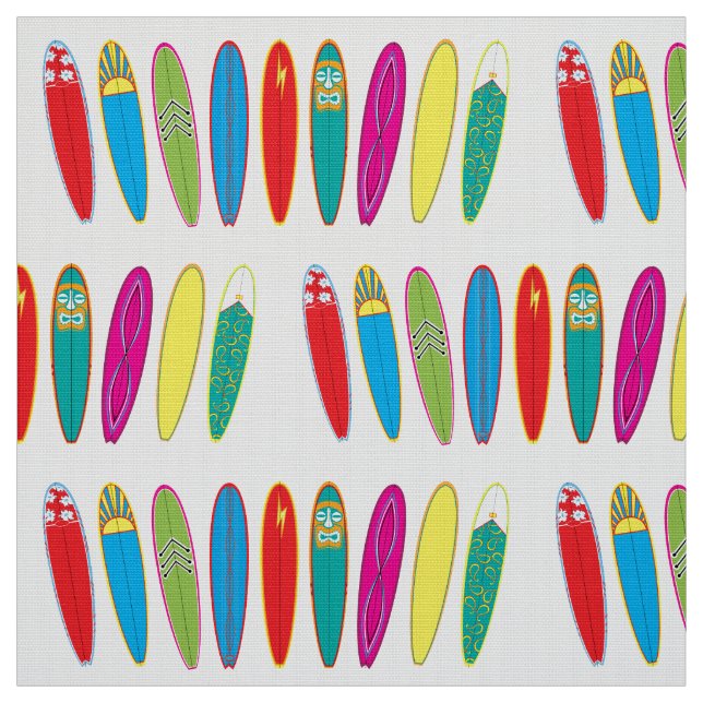 Tissu vintage de coutume de planches de surf (Échantillon)