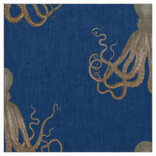 Tissu vintage de poulpe par Leslie Harlow