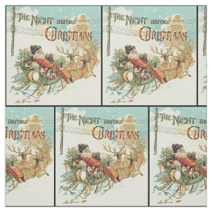 Tissu vintage du père noël de Noël de père