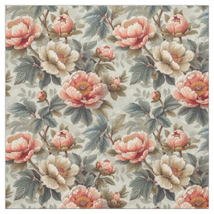 Tissu Vintage élégant motif floral