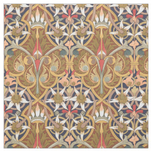 Tissu Vintage époque victorienne 1877 Modèle floral