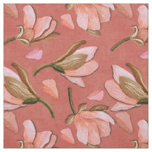 Vintage Magnolia Blossom sur Dusty Rose