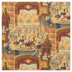 Tissu Vintage Opera House Masquerade Motif de bal