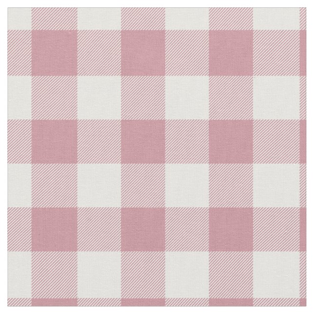 Tissu Vintage Pink & White Plaid Gingham (Fermer)