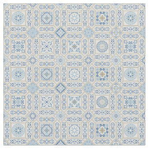 Tissu Vintage Portugal Azulejo traditionnel