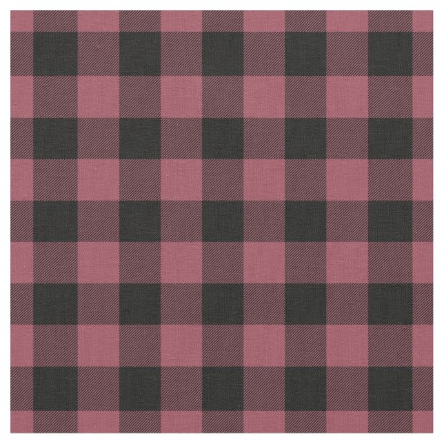 Tissu Vintage Red & Black Plaid Gingham (Fermer)
