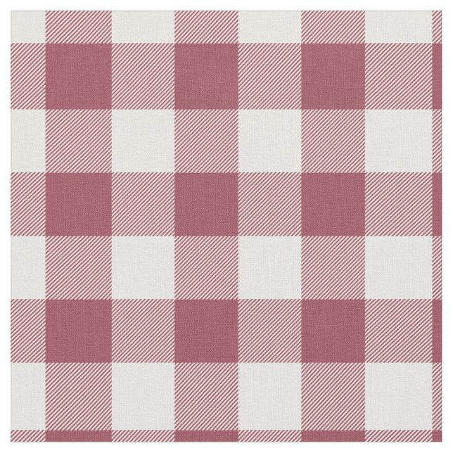 Tissu Vintage Red & White Plaid Gingham (Fermer)