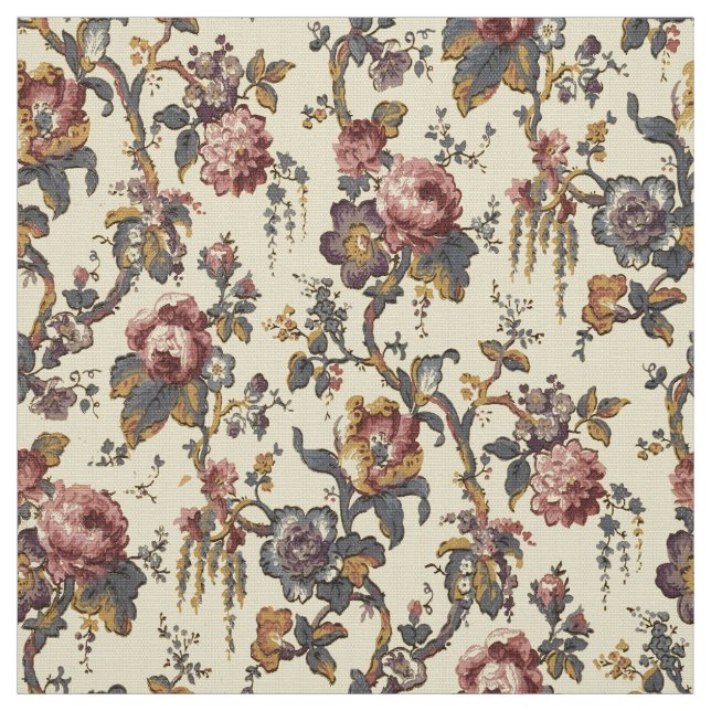 Tissu Vintage Rococo Revival Chinoiserie Pattern (Échantillon)