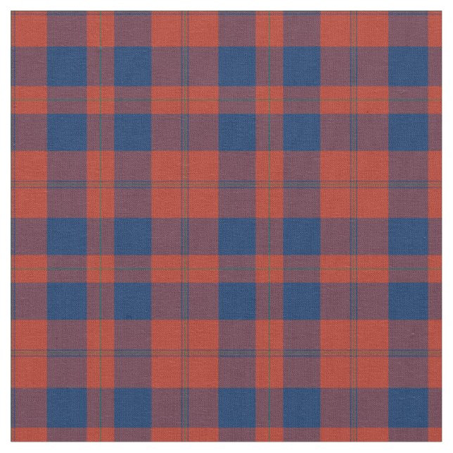Tissu Vintage rouge et bleu Mariage plaid (Fermer)