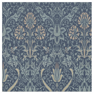 Tissu Vintage Victorian Era Tulip & Net Motif