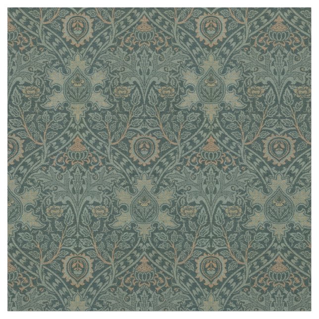 Tissu Vintage William Morris Ispahan Motif Fabric (Fermer)