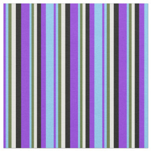 Tissu Violet, bleu ciel clair, vert, crème à la menthe e