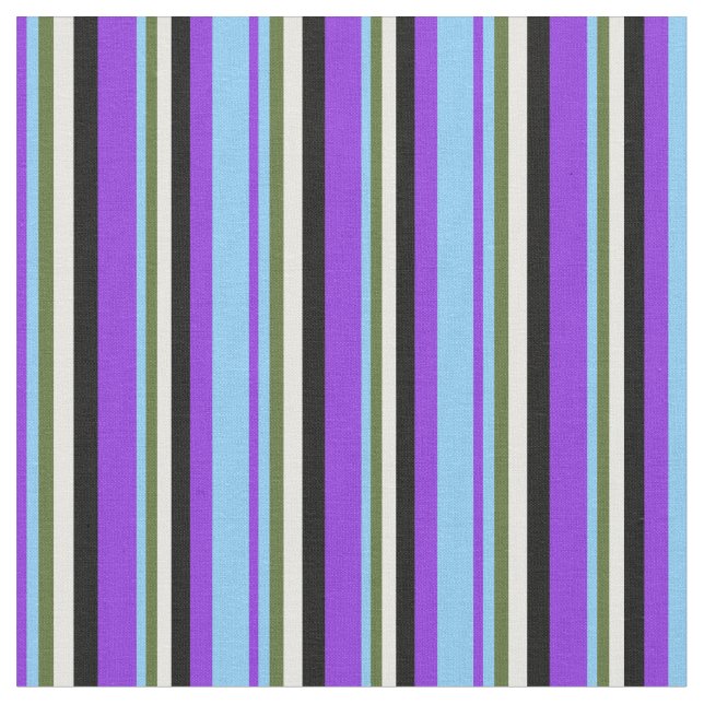Tissu Violet, bleu ciel clair, vert, crème à la menthe e (Fermer)