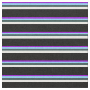 Tissu Violet, bleu ciel, gris ardoise, crème à la menthe