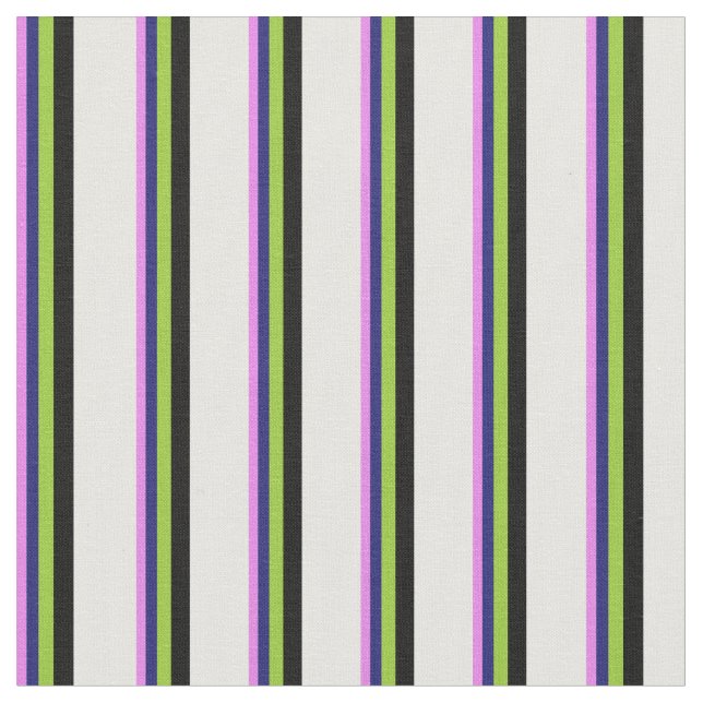 Tissu Violet, bleu nuit, vert, noir et blanc (Fermer)
