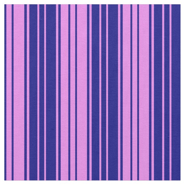 Tissu Violet & Bleu Striped/Linked Motif (Fermer)