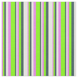 Tissu Violet, Chartreuse, Gris d'ardoise foncée et crème