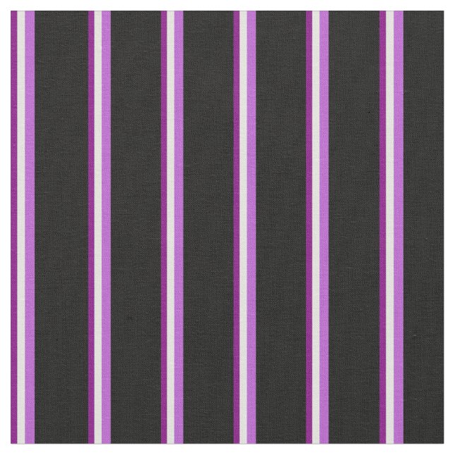 Tissu Violet, Cyan clair, Orchidée et Noir (Fermer)