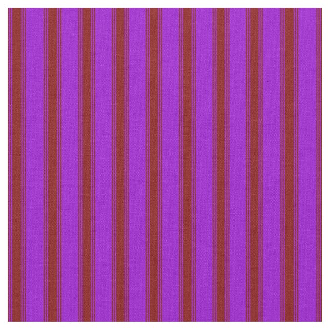 Tissu Violet foncé et Motif couleur marron (Fermer)