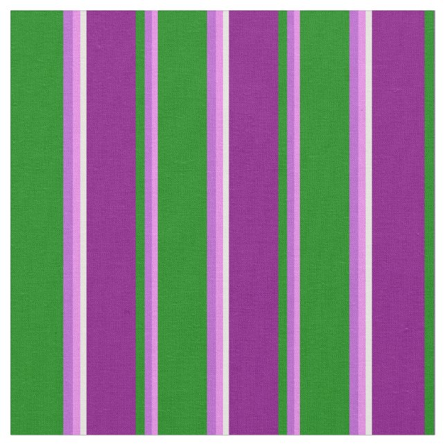 Tissu Violet, orchidée, vert, violet et Motif blanc (Fermer)