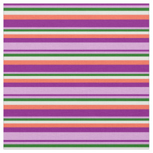 Tissu Violet, Plum, Vert foncé, Blanc & Rouge