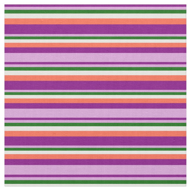 Tissu Violet, Plum, Vert foncé, Blanc & Rouge (Fermer)