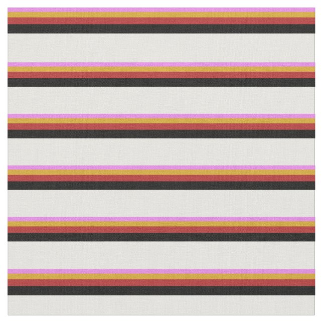 Tissu Violet, verge d'or, rouge, noir et blanc (Fermer)