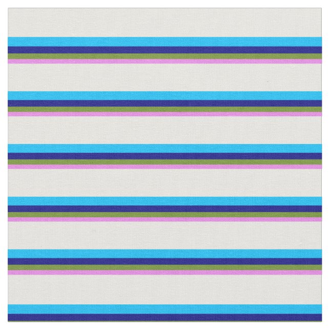 Tissu Violet, Vert, Bleu, Ciel Profond Bleu & Blanc Coul (Fermer)