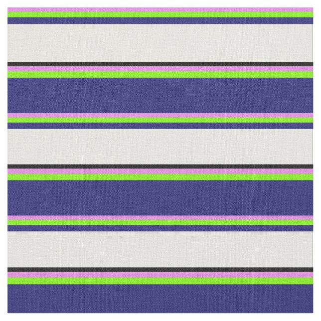 Tissu Violet, vert, bleu nuit, blanc et noir (Fermer)