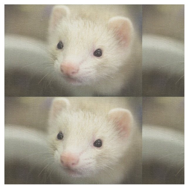 Tissu Visage de furet (Fermer)