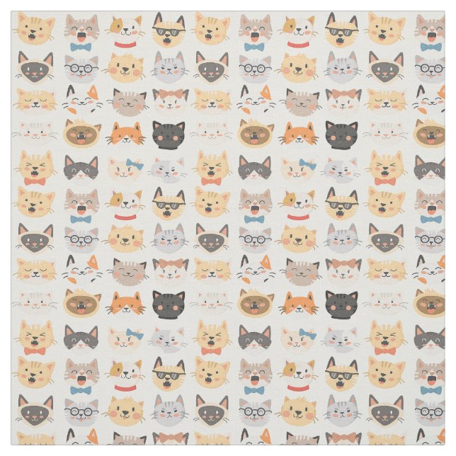 Tissu - Visage drôle (Échantillon)