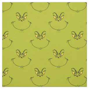 Tissu Visage du Dr Grinch lors de son vol de Noël