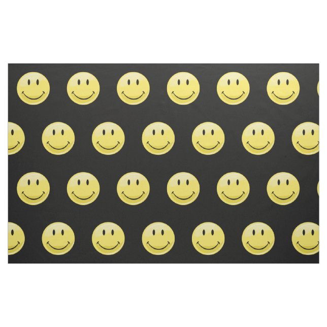 Tissu Visage heureux jaune classique (Fat Quarter)