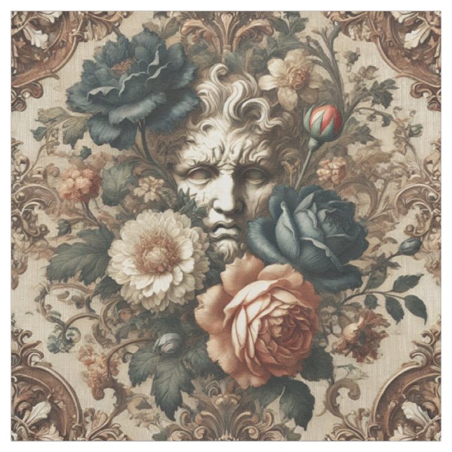 Tissu Visages de pierre et nuits fatiguées - Carrelage d (Échantillon)