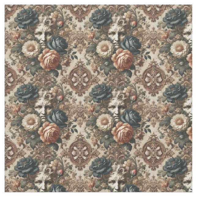 Tissu Visages de pierre et nuits fatiguées - Carrelage G (Fermer)