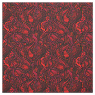 Tissu Vitrail rouge Abstrait