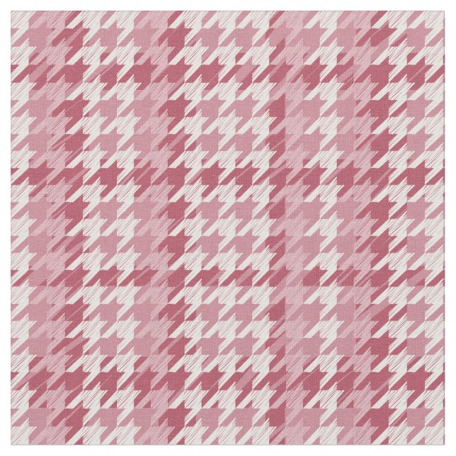 Tissu Viva Magenta Houndstooth Motif (Fermer)