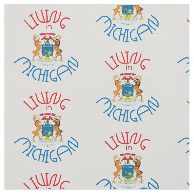 Tissu Vivre dans le Michigan (Échantillon)