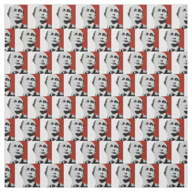 Tissu Vladimir Poutine rouge (Échantillon)