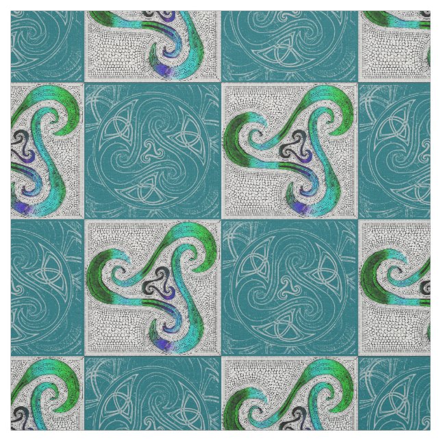 Tissu Voie celtique Triskele (Échantillon)