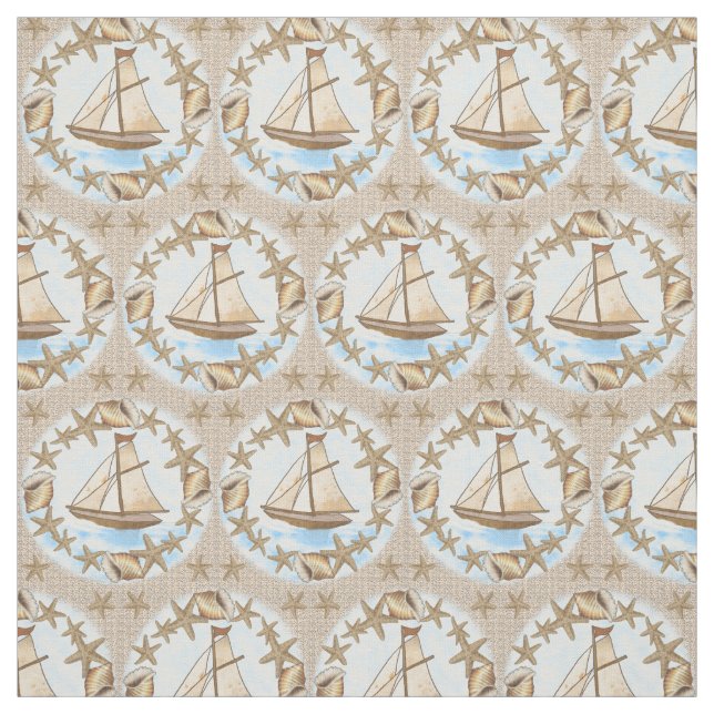 Tissu Voilier Ancien Mariner (Échantillon)