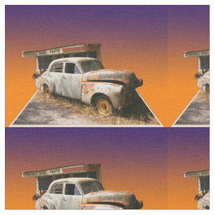 Tissu Voiture Rustique Vintage Et Garage,
