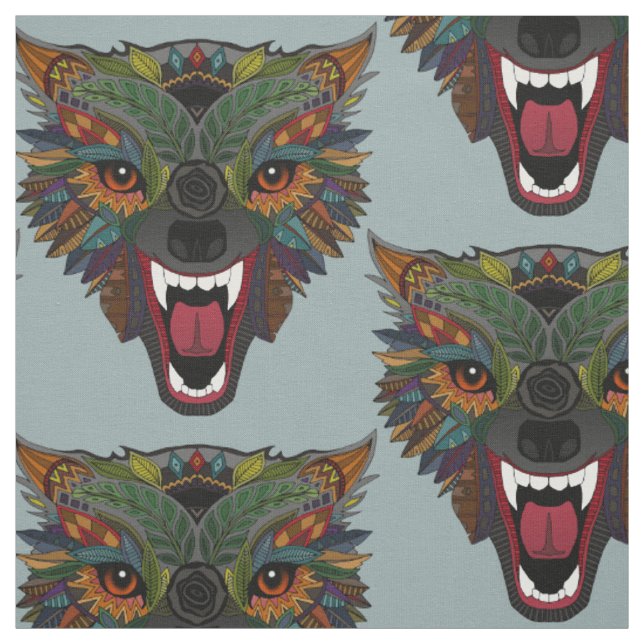 Tissu vol de combat de loup argent (Échantillon)