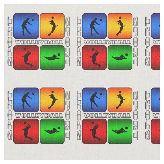 Tissu Volleyball spectaculaire (Fermer)