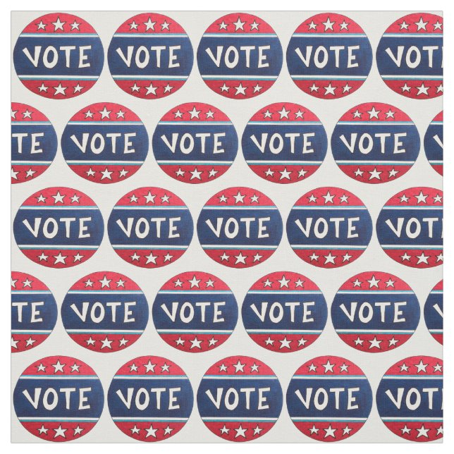 Tissu VOTE I Voted Sticker 2020 Election Day USA Voting (Échantillon)