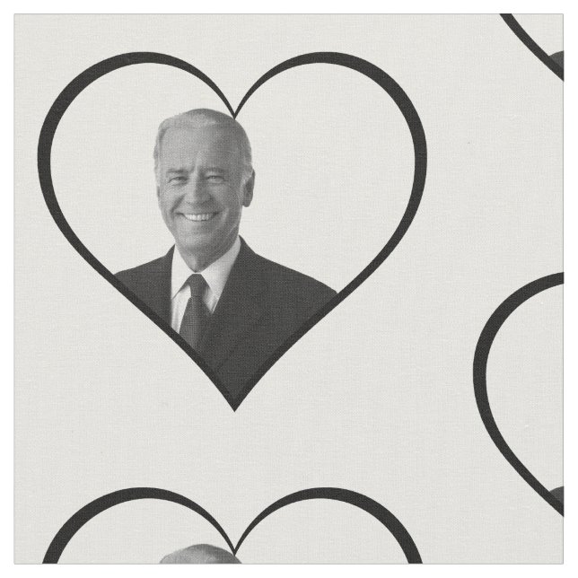 Tissu vote joe biden coeur (Fermer)