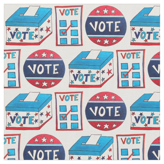 Tissu VOTE Novembre 2020 Election Day USA Voting (Fermer)