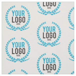 Tissu Votre logo d'affaires partout modelé