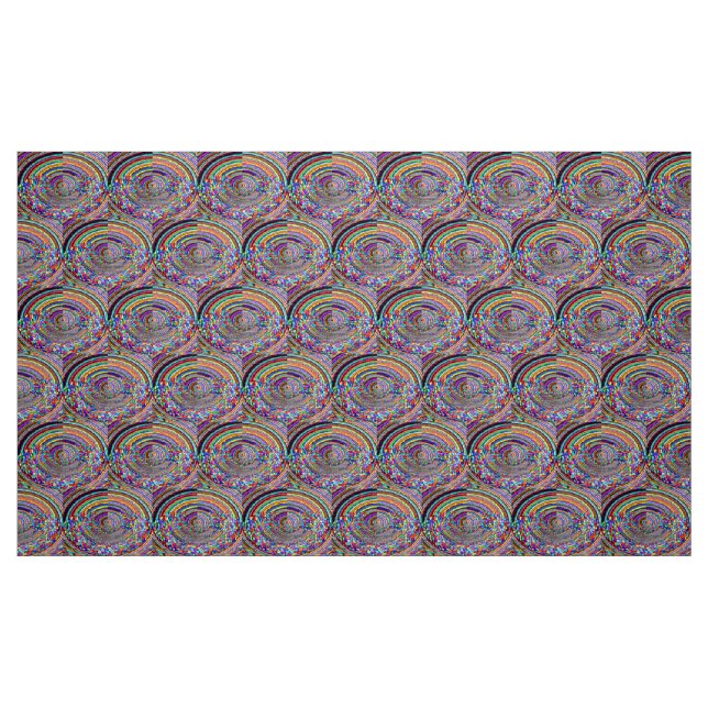 Tissu Voyage psychédélique (Fat Quarter)