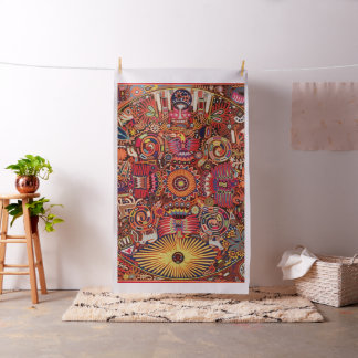 Tissu Voyage tribal maya mexicain de Boho d'art d'Oaxaca